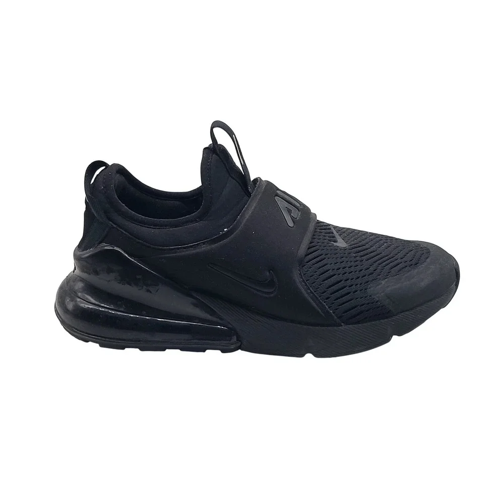 Nike Air Max 270 Kids Black Slip On Athletic Shoes Size 5Y‎ CI1108 005